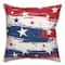 18" Distressed Stars & Stripes Indoor Outdoor Pillow